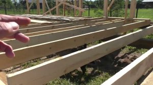 Барнхаус 6 х 10. Одноэтажный дом с открытой террасой. Начало