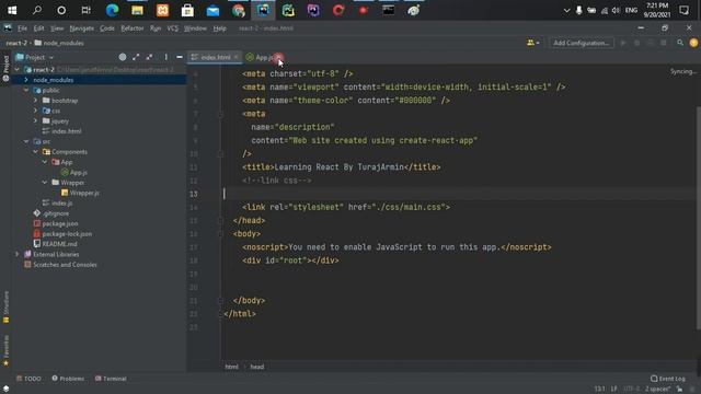 part20 اموزش قرار دادن bootstrap,jquery در react смотреть онлайн