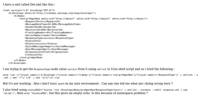 Unix & Linux: Get Node value from a XML using xmllint (2 Solutions!!) смотреть онлайн