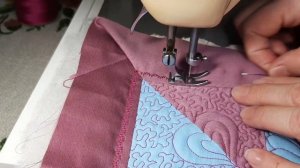 Декоративная строчка швейной машинки Кёлер для оформления работы.Decorative stitching of a sewing
