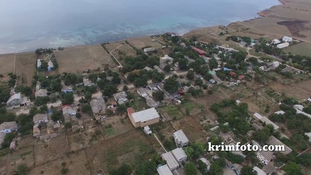 Село Окуневка Черноморский район Крым 2015 с высоты птичьего полета смотреть онлайн