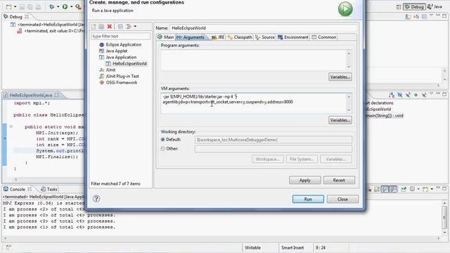 Debugging MPJ Express Parallel Java Applications Using Eclipse IDE смотреть онлайн