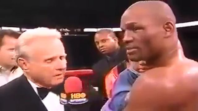 Bernard Hopkins arguement with Larry Merchant смотреть онлайн
