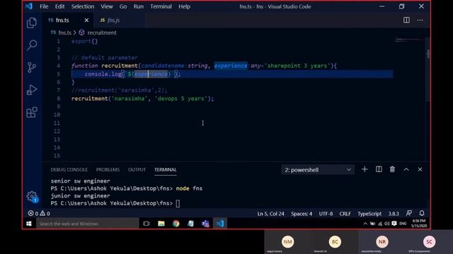 TypeScript - Functions and Interface смотреть онлайн