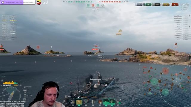 St. Vincent - Quite relaxing flank gameplay with one of the most broken battleships in the game смотреть онлайн