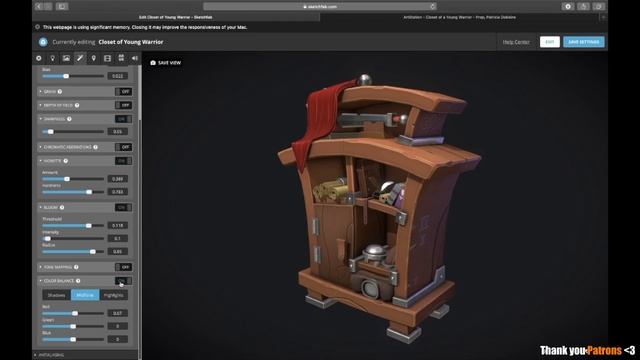 Full 3D Game Asset Workflow Explained - Presentation in Sketchfab [PART 5] смотреть онлайн