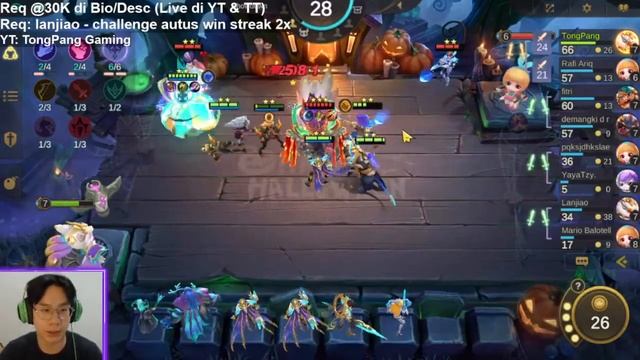 BADUT MAGIC CHESS SLOHENG VS COACH ONLINE - Mobile Legends Magic Chess Indonesia смотреть онлайн