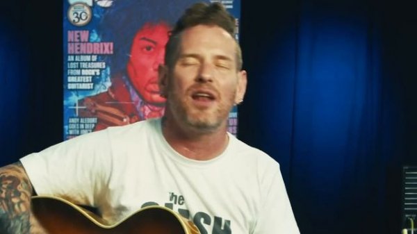 Corey Taylor performs “Through Glass” unplugged at Guitar World Studios