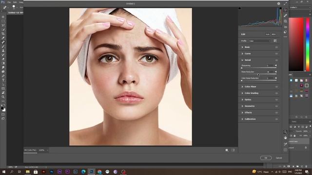 Remove Acne And Skin Blemishes In Photoshop Using The Spot Healing Brush смотреть онлайн