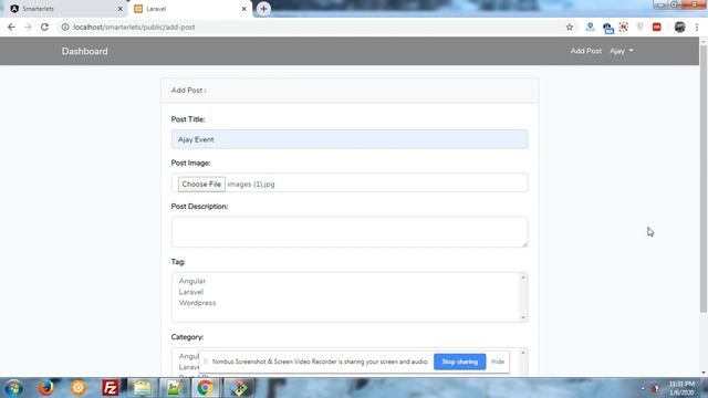 laravel Angular CMS смотреть онлайн