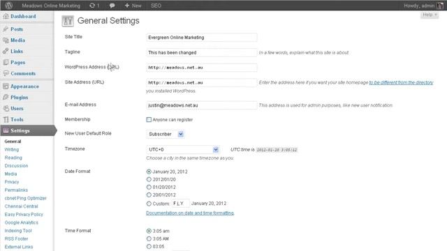 How to Change Site Title and Tagline in Wordpress смотреть онлайн