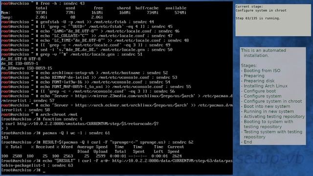Arch Linux installation recording to kernel 5.13.7-arch1-1 (testing) смотреть онлайн