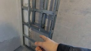 Монтаж короба из гипсокартона с нишей для полочек (ГВЛ)! Короб ГКЛ! Короб в кухне! №1