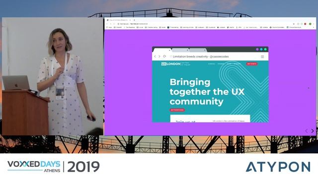 Voxxed Athens 2019 - Limitation breeds creativity by Cassie Evans смотреть онлайн