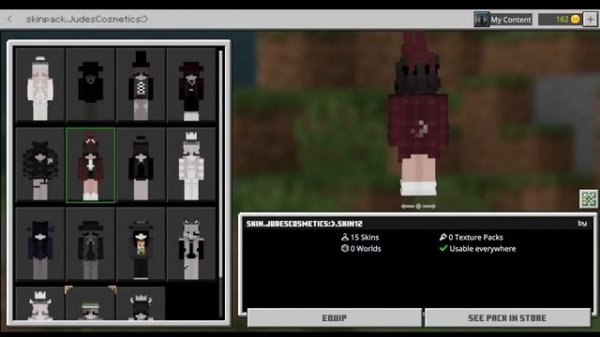 Minecraft Cosmetics Pack 10+ skins