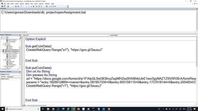 Working wth Google Froms and VBA смотреть онлайн