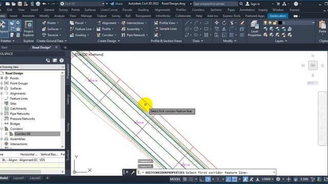 #09 Create Corridor ROAD DESIGN Civil 3D 2022 смотреть онлайн