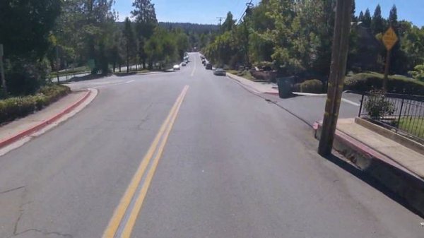 Rad Mini on a little bit of single track into historic Nevada City