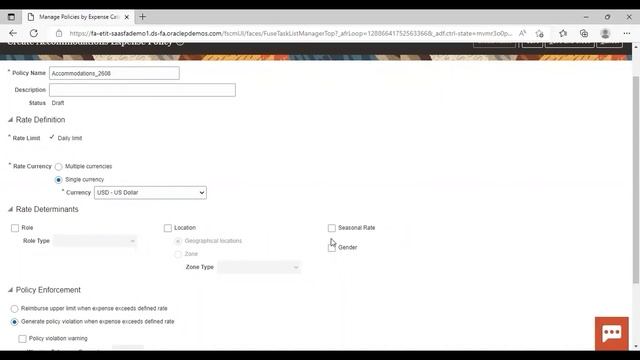 Oracle Fusion Expense Manage Policies | Manage policies by expense category | Oracle Fusion Resourc смотреть онлайн