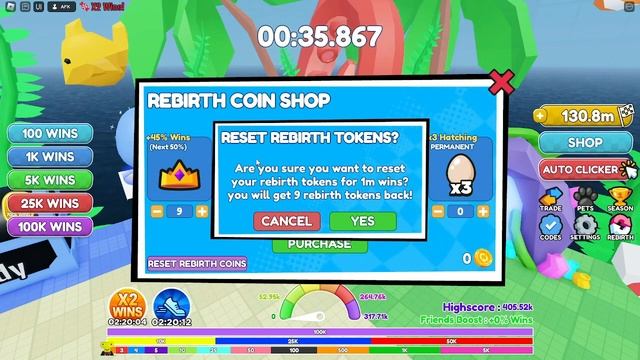 NEW REBIRTH SHOP UPDATE IS OP!! (Roblox Race Clicker) смотреть онлайн