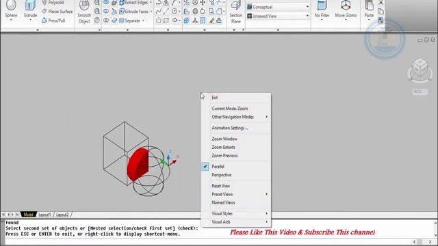 3D Auto Cad Tutorial || How To Use Interfere Command In 3D Auto Cad смотреть онлайн