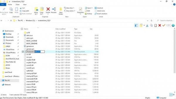 Oracle Instant Client Installation for Windows 10