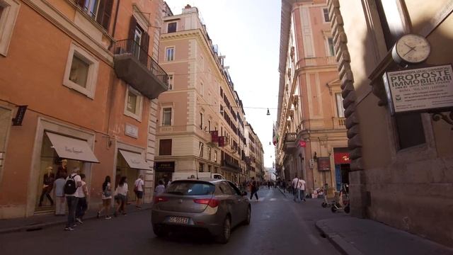 Rome - Via del Corso in 4K смотреть онлайн