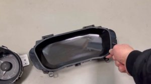 Установка заводской панели приборов (электронной) в весту старого образца.