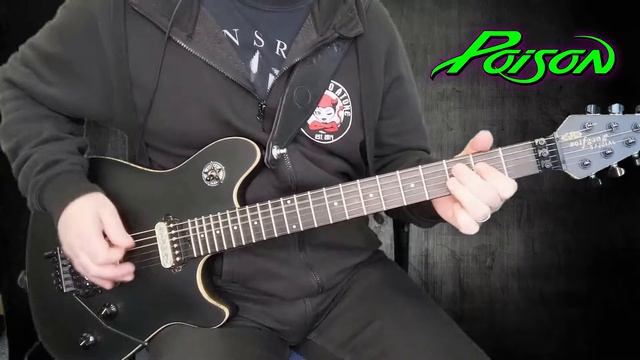 POISON - Unskinny Bop (Rhythm Guitar Cover) смотреть онлайн