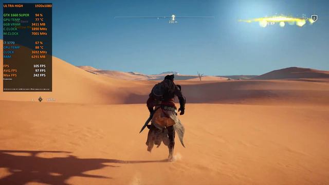 Assassin's Creed Origins - FPS Test I7 3770 & GTX 1660 SUPER