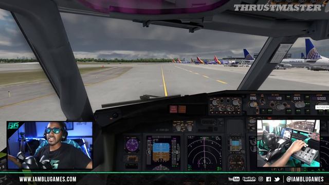 Landing Practice! W/ Thrustmaster TCA Yoke & Throttle (Boeing Edition) | X-Plane