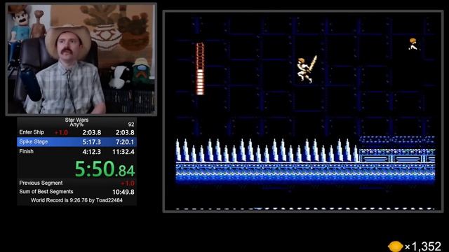 Star Wars (NES) speedrun in 11:29 by Arcus смотреть онлайн