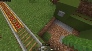 Автоматический разгрузчик для вагонеток в Minecraft