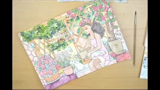 Watercolor Speed Painting - The Caretaker (calendar illustration) смотреть онлайн