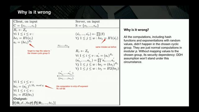 Mistakes of a Popular Protocol Calculating Private Set Intersection and Union Cardinality смотреть онлайн