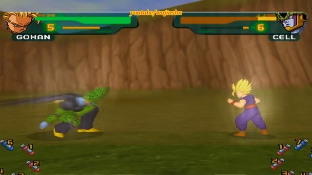 Dragon Ball Z Budokai Walkthrough Part 8 - SSJ2 Gohan vs Super Perfect Cell Ending (PCSX2 + Sweetfx смотреть онлайн