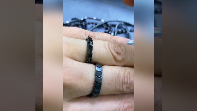 ♥️✨🔘Изящные браслеты из Гематита и Граната. смотреть онлайн