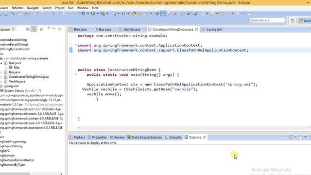 Spring IOC- Autowiring by Constructor смотреть онлайн