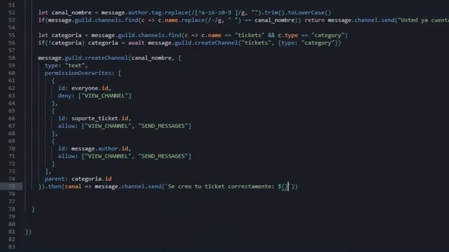 [discord.js] ticket and delticket command смотреть онлайн