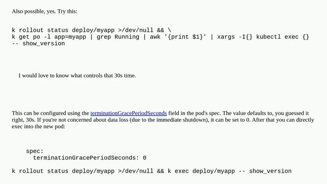 How to kubectl exec to freshly created pod? смотреть онлайн