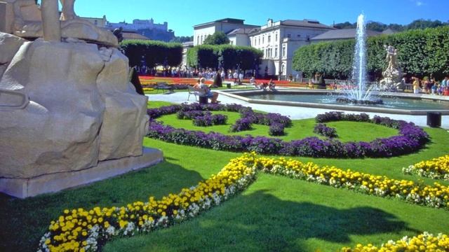 The Sound of Music Movie Location - Gorgeous Mirabell Palace and Gardens in Salzburg Austria смотреть онлайн