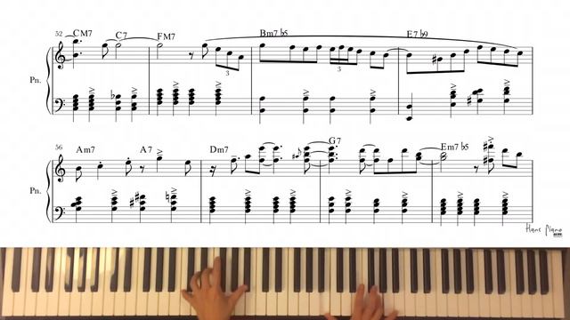 Fly Me To The Moon / Jazz Solo Piano Project / Free transcription/ arr.HansPiano /무료악보 / смотреть онлайн