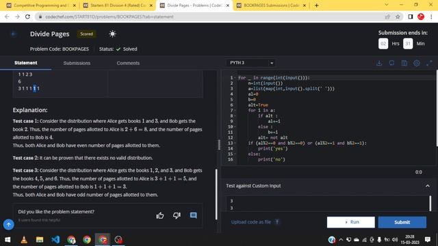 Divide Pages codechef in python смотреть онлайн