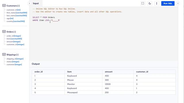 Suche mit dem SQL LIKE Befehl смотреть онлайн