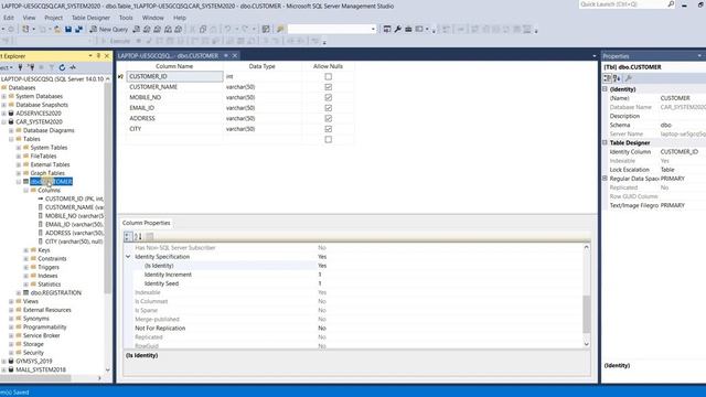 How to create a new table & set primary key With auto increment number in MS SQL SERVER 2018 смотреть онлайн