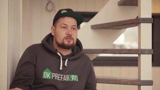 Барнхаус проект с антресолью OkPrefab смотреть онлайн