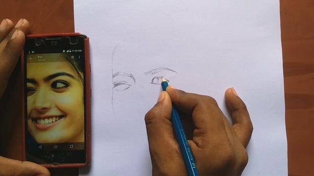 free hand Outline Drawing | how to draw/ sketch outline | step by step | face measurement| ✍️ смотреть онлайн