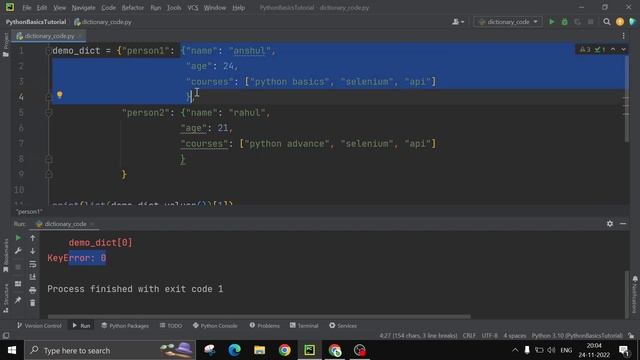 Python for Beginners in Hindi #6 - Dictionary смотреть онлайн