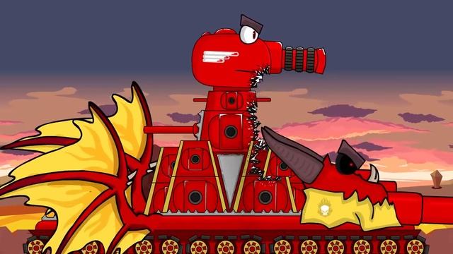 Evolution of hybrids KV-44 zombie VS KV-44 ice VS KV-44 demon VS KV-44 karl: Cartoons about tanks смотреть онлайн