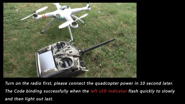 Walkera QR X350 Code binding/Motor unlock/Motor lock смотреть онлайн